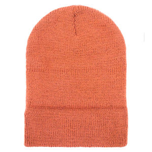 Bonnet d'hiver Jacquard de haute qualité bonnet tricoté à revers souple et uni de couleur épaisse avec logo personnalisé pour le voyage - Product Image 4