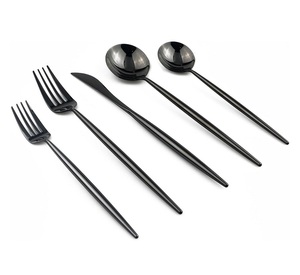 Hot <b>Sale</b> Luxury Restaurant Silverware Gold Plated Mirror Polish Fork Spoon <b>Knife</b> Stainless Steel Cutlery Full <b>Set</b> Flatware <b>Set</b> - Product Image 4