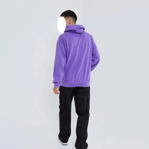 Sudaderas con Lavado Ácido Fabricadas con 100% Algodón, Logotipo Personalizado en la Parte Delantera, Sudadera de Invierno para Hombre, Servicio OEM, Transferencia de Calor, Ropa Casual - Product Image 5