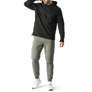 Pantalon de jogging pour homme 100% coton, respirant, slim, sur mesure, pantalon de survêtement avec fermeture élastique à la taille, jambe large, pantalon décontracté pour homme - Product Image 1