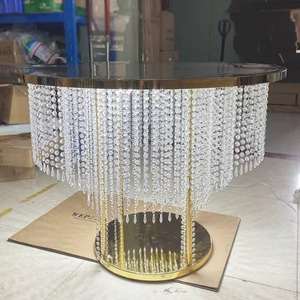 Table à gâteaux Dream like Anniversaire Mariage Dessert Stand Décoration Shine Table à gâteaux plaquée or pour décorations de fêtes et d'événements - Product Image 1