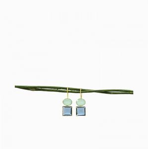 ต่างหูหยดน้ำเงินสเตอร์ลิง925สำหรับผู้หญิงเครื่องประดับเพชรไข่มุกอัญมณีที่ไม่เหมือนใครสำหรับงานแต่งงานของขวัญโอกาสอื่นๆ - Product Image 2