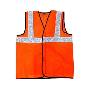 Chaleco de Seguridad Naranja de Alta Visibilidad, Transpirable y Ligero, Talla Grande, Impermeable, con Cinta Reflectante, Logotipo Personalizable, con Envío - Product Image 1