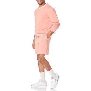 Pantalones Cortos Deportivos Casuales de Felpa para Hombre, 100% Algodón, Color Sólido, Elásticos en la Cintura, Transpirables, Impermeables, Ecológicos, Cómodos y Duraderos para Entrenamiento - Product Image 5