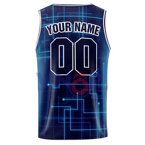 Maillot de basket-ball personnalisé pour jeunes avec nom et numéro respirant confort adapté à l'entraînement et aux jeux parfait pour les sports de plein air - Product Image 2