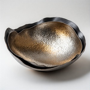 Zivamist Royal Serve Bowl broal Cradle ถ้วยทองเหลืองตกแต่งวันที่ช็อคโกแลตผลไม้แห้งสำหรับการเพิ่มการรับประทานอาหาร - Product Image 3