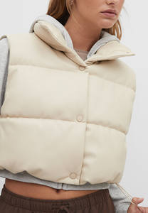 Chaleco Acolchado de Invierno con Logotipo Personalizado, Chaleco Acolchado con Cierre, Cuello Alto, Reversible, Impermeable, Informal para Hombre, con Bolsillos - Product Image 5