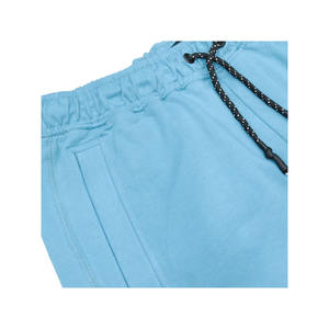 Verano Moda hombres Casual 100% algodón pantalones cortos secado rápido cordón cintura recta con técnica bordada - Product Image 6