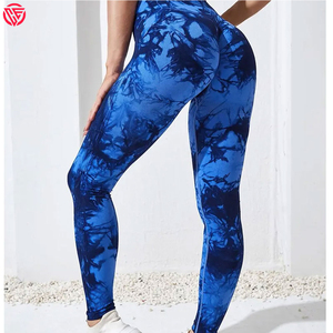 Vente en gros de leggings de yoga pour femmes prix bon marché leggings de yoga pour femmes sublimation complète leggings de yoga avec logo personnalisé pour femmes - Product Image 5