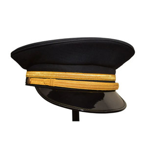 Cap Head Wear Wholesale Peaked Hat avec Bullion Badge Bullion Cap avec impression de logo personnalisé - Product Image 6