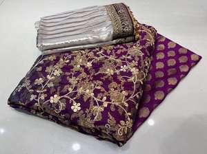 Tendances par Cp Luxe Pure Jamawar Banarsi Chemise Pantalon Prêt-à-Porter Dupatta 3 Pièces Non Cousu Dames Costumes Tenues de cérémonie - Product Image 3