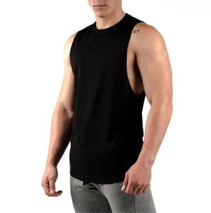 เสื้อกล้ามออกกำลังกายผู้ชายไซส์ใหญ่ ผ้าซักแล้ว ป้องกันรังสียูวี ระบายอากาศ แห้งเร็ว แบบเรียบ สำหรับฟิตเนสและยิม รับผลิตตามสั่งขายส่ง - Product Image 1