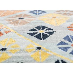 Tapis Manchaha bleu noué à la main en laine et soie de bambou, épaisseur 10 mm, motif géométrique abstrait pour la maison, couloir, modèle rectangulaire - Les-1814 - Product Image 3