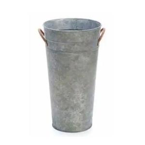 Jardinière et Pots de conception galvanisée populaire jardinière de décor de jardin en métal avec poignée pour décor de fleurs et de plantes - Product Image 1