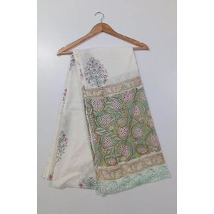 Bagru Hand Block Cotton Poplin Yellow Luxury Ethnic Embroidered Floral and Solid Printed Dupatta Party Wear New Arrival Design - Product Image 2
