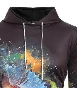 Sweat à capuche personnalisé 100% polyester à sublimation imprimé femmes sweat-shirt de haute qualité oversize sweats à capuche unisexes en coton uni - Product Image 4