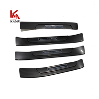 Décoration de voiture ABS Fibre de carbone Plaque de seuil de porte Seuil de porte Housse de protection pour Benz Classe C W205 2015-2021