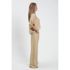 Made in Italy Primavera Verano Pantalón regular de viscosa para mujer Diferentes colores disponibles - Product Image 5