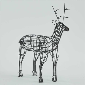 Escultura de Hierro Forjado en Forma de Rata, Hecha a Mano, Estilo Moderno, Acabado Antiguo, para Decoración del Hogar, Navidad y Festividades - Product Image 3