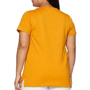 2024 Customized Solid Color T Shirts for Girls Eco-Friendly Summer Casual Style <b>Feathers</b> Custom Logo T Shirts for Sale - Product Image 2