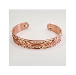 Bracelet ajustable en cuivre plaqué vintage, fabriqué en Inde, en alliage de cuivre, écologique, antique, pour la méditation et la guérison - Product Image 2