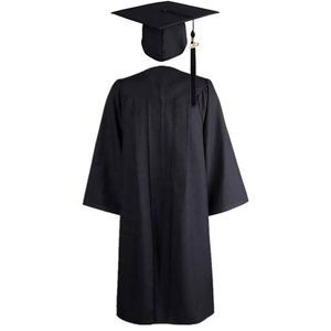 Toga de Graduación Escolar Primaria 2025, Uniforme Escolar Negro Personalizado para Niños, 100% Poliéster - Product Image 2