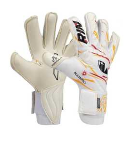 Guantes de portero de cuero de nuevo estilo, transpirables, antideslizantes, de látex alemán, diseño de corte negativo para deportes al aire libre - Product Image 3