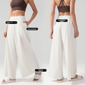 Loose Pants Full Length Casual Women's <b>Trousers</b> Comfort Polyester Material with Trendy Design - Product Image 2