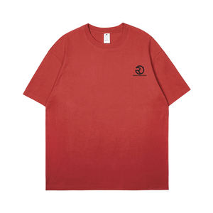 Promotion T-shirt vierge surdimensionné avec logo personnalisé imprimé 100% coton T-shirt surdimensionné respirant pour hommes - Product Image 1