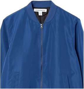 Logotipo personalizado bordado de invierno de bolsillo impermeable al por mayor de invierno Breaker satén hombres chaqueta de Bombardero - Product Image 3