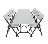 Tables pliantes en plastique d'extérieur de 6 pi/8 pi pour les événements