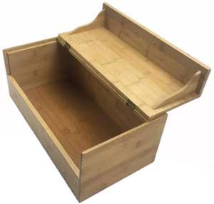 Nautical Style Wood Storage Box with <b>Hinged</b> Lid and Handle Polished Technique Brown jewelry box Gift For Womens - Product Image 1