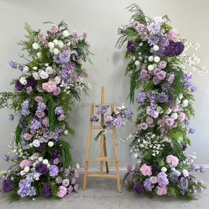 X883 Cây Xanh Đám Cưới Tổ Chức Sự Kiện Backdrop Nghệ Thuật Nhân Tạo Rose Vòm Bé Hoàng Gia Màu Xanh đậm Rừng Phong Cách Hoa Vòm Cho Đám Cưới - Product Image 4