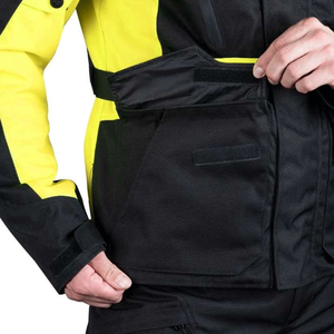 Veste textile moto la plus vendue pour homme Blouson blindé imperméable noir jaune aventure touring moto Cordura - Product Image 3