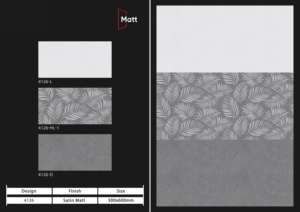 Elegantes azulejos de porcelana mate con acabado satinado de 30x60 cm, desarrollados para interiores de lujo, ofrecen una superficie antideslizante, impermeable y resistente a los arañazos. - Product Image 3