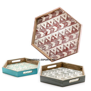 Luxury Wooden Serving Tray Premium Quality Handmade Decorative <b>Chocolate</b> Platter Classic Stylish <b>fancy</b> Wood Serving Tray - Product Image 5