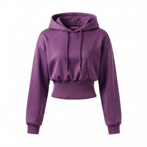 Prix de gros, sweat-shirt à manches larges pour femmes, coupe ample, taille large, en molleton de coton vierge, sweat-shirt personnalisé pour la salle de sport - Product Image 4