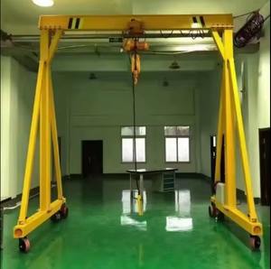 Grue semi-portique électrique à usage intensif, moteur à boîte de vitesses, capacité de 5 tonnes, hauteur réglable, 6 m, mobile, 20 mètres, entrepôts OEM - Product Image 2