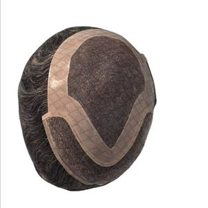 Peluca de Cabello Humano Taz Hair BD, Ondulado, Prótesis Capilar, 100% Cabello Remy Chino, con Frente de Encaje y Base Mono - Product Image 4