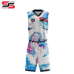 Uniforme de basket-ball tendance avec ensembles imprimés de logo personnalisé, y compris le nom de l'équipe de technique de sublimation de maillot - Product Image 6