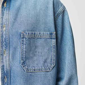 เสื้อยีนส์ผู้ชายแขนยาวลําลองขายส่ง OEM จํานวนมากเสื้อแฟชั่นส่งออกเน้นคุณภาพการออกแบบที่กําหนดเอง - Product Image 4