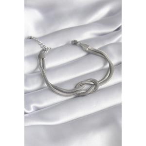 Bracciale da donna in acciaio Color oro colore oro italiano modello nodo 316L - Product Image 1