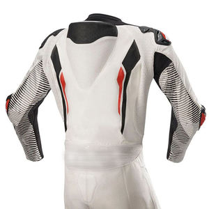 Combinaison de course moto unisexe en cuir véritable, haute qualité, blindée CE, perforée, imperméable, été/hiver - Product Image 2