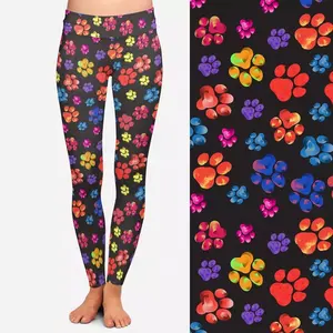 Leggings de yoga élégants en coton de haute qualité pour femmes Pantalon de sport taille moyenne avec élastique pour le fitness, le jogging et le sport - Product Image 3