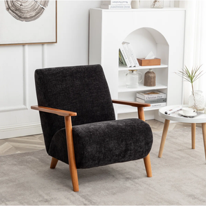 Lineage Corporation Andablo Sillón contemporáneo Cómodo sillón lateral de haya tapizado para sala de estar moderna - Product Image 2