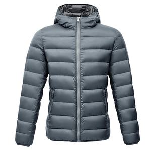 Customized Lightweight Men's Puffer <b>Jacket</b> with Hood Winter <b>Packable</b> down Coat - Product Image 2