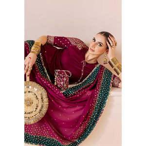 Conjunto de Traje Formal de Terciopelo Bordado Jazmin para Mujer CVF D-02 y TC-1411 - Product Image 5