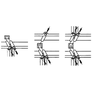 Per apparecchiature di distribuzione dell'energia SCHNEIDER ELECTRIC NSYPS4C27: Fissaggio a parete e unione di 3 o 4 scatole PLS - Product Image 1