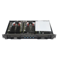 Amplificateur d'alimentation ca élevé Amplificateurs numériques de puissance 1200W 4 canaux 1U Amp 2ohms classe D D4120