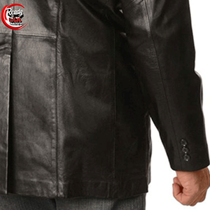 Blazer en cuir véritable personnalisé à la mode pour hommes à 2 boutons en peau de mouton toutes les couleurs/Blazer pour manteaux pour adultes dernier cri - Product Image 6